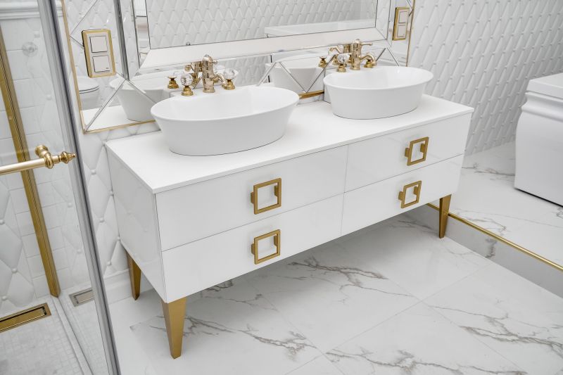 Elegant Vanity and Double Sinks
